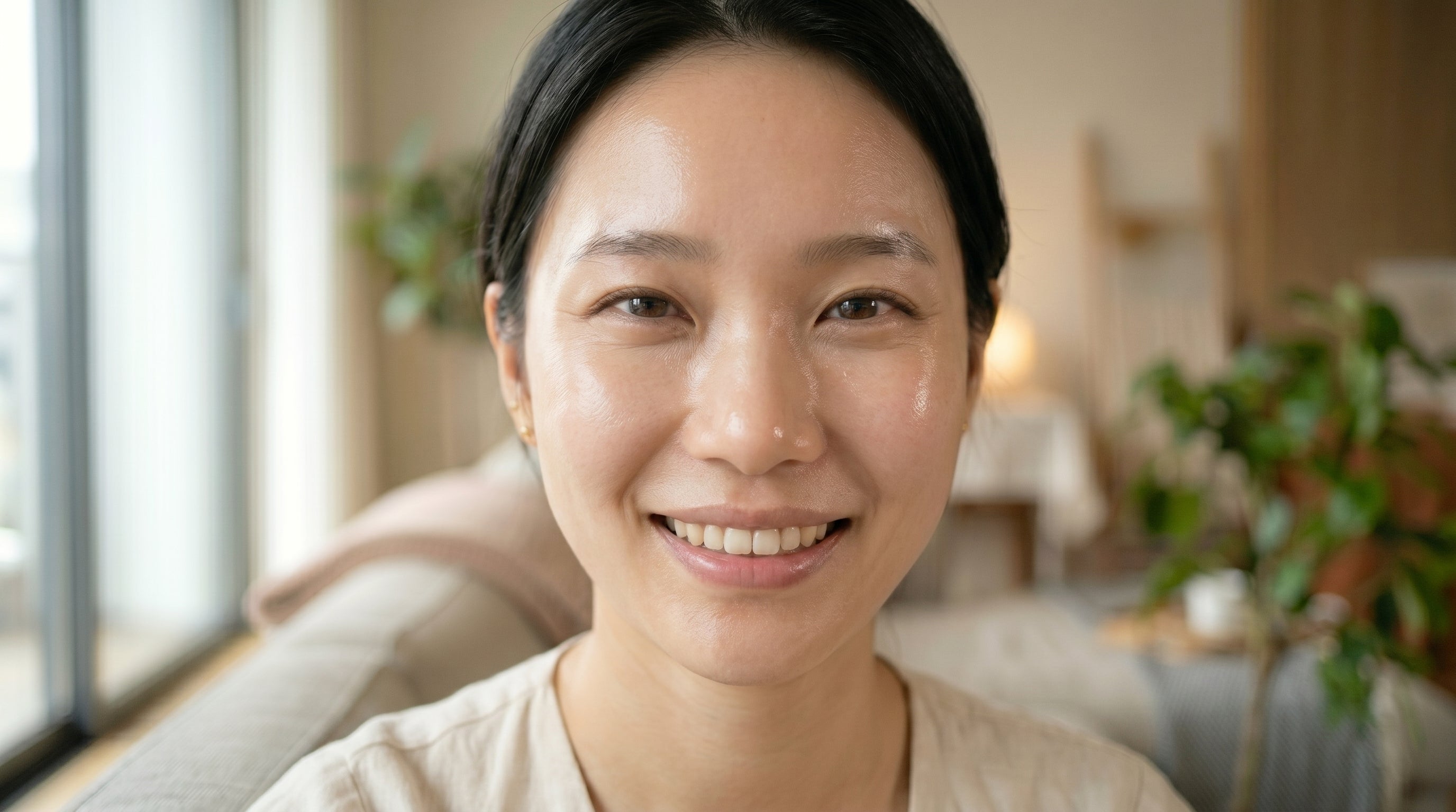 After — radiant glass skin